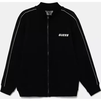 Chlapecká mikina Dětská mikina Guess černá barva, s aplikací, L5GQ08 KB3P2 L5GQ08.KB3P2.PPYA 99X, vel. 105-112