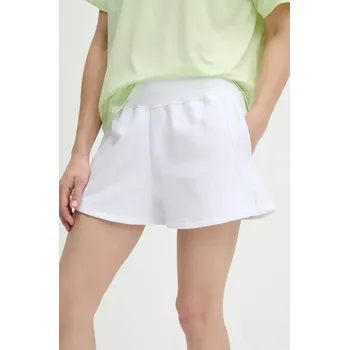Dámské kraťasy Kraťasy Calvin Klein Performance dámské, bílá barva, high waist, LVGWS5S807 00X, vel. S