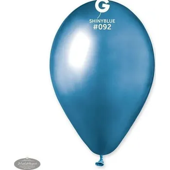 Balónek SMART Balónek chromovaný 1 KS lesklý modrý - průměr 33 cm