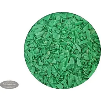 Jedlá dekorace na dort Cukrářské zdobení Šupiny z polevy zelené 250 g