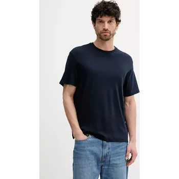 Pánské oblečení Bavlněné tričko Calvin Klein LV04LB275G námořnická modř 59X, vel. XL