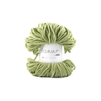 Příze Bavlněná šnůra MILA 3 mm - limetková