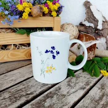 BÁRA hrnek 365 ml, barevné květiny, Thun 1794 (Porcelánový hrnek 2. jakost)