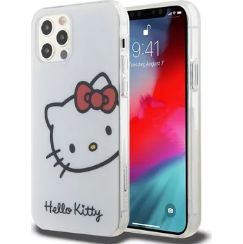 Náhradní kryt pro mobilní telefon Hello Kitty IML Head Logo zadní kryt pro iPhone 12/12 Pro White