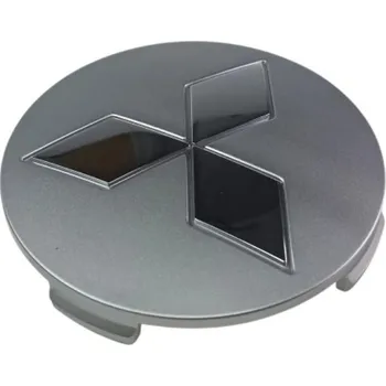 Poklice na kolo Středové krytky kol - pokličky Mitsubishi 81 stříbrná/chrom