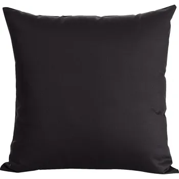 Povlak na dekorativní polštářek Jednobarevné povlak na polštář DINA z bavlněného saténu - černá Rozměr polštáře: 40x40cm