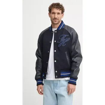 Bunda Tommy Hilfiger pánská, tmavomodrá barva, zimní, MW0MW37735 59X, vel. S