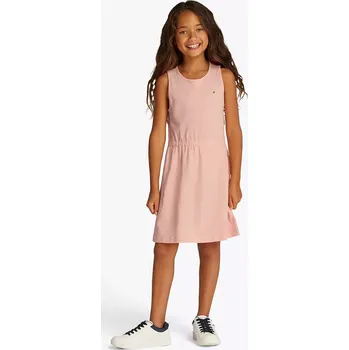 Dívčí šaty Dívčí šaty Tommy Hilfiger oranžová barva, mini, KG0KG08481 KG0KG08481.128.176.PPYA 32X, vel. 164