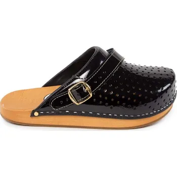 Dámská zdravotní obuv Buxa Dřeváky pro fit postavu CE2 - černá lakovaná Velikost: 36