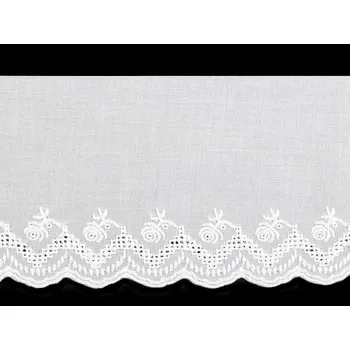 Bavlněná madeira šíře 11 cm Varianta: bílá, Balení: 1 m