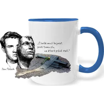 Hrnek - Jan Palach Barva: Modrá