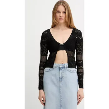Dámský svetr Kardigan Guess NELLIE dámský, černá barva, W5GR15 Z3E22 W5GR15.Z3E22 99X, vel. S