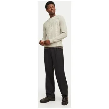 Pánský svetr Jack & Jones Svetr Craig 12258480 Écru Regular Fit XL