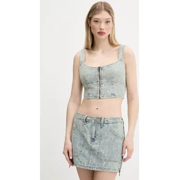 Top Guess Originals dámský, modrá barva, W5GG25 D5OTA W5GG25.D5OTA 50X, vel. XS