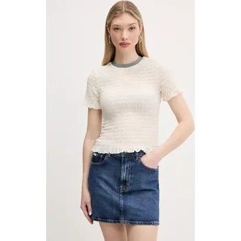 Tričko Guess Originals W5GP51.KBBF2 béžová 01X, vel. M