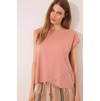 Dámské oblečení Bavlněné tričko women'secret 3279708 oranžová 20X, vel. XS