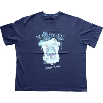 Pánské tričko Pánské tričko černé Poker s potiskem 5XL - 10XL krátký rukáv Maxfort ODE-MAX-37418999 - 6XL