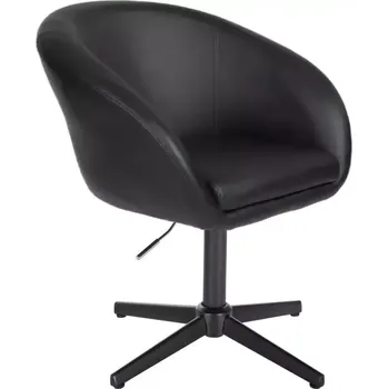 LuxuryForm DESIGN Kosmetická židle VENICE na černém kříži - černá