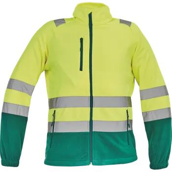 Pánská mikina SEVILLA HV FLEECE mikina - M, žlutá/zelená