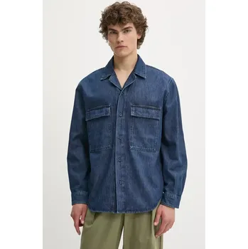 Pánská košile Džínová košile IRO MP18FANJA námořnická modř 59J, vel. M