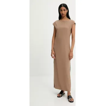Dámské šaty Šaty Answear.LAB hnědá barva, maxi, přiléhavé 2524.HAK 88X, vel. S