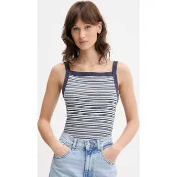 Top Abercrombie & Fitch tmavomodrá barva, KI139-5318 KI139.5318.123 59X, vel. XL