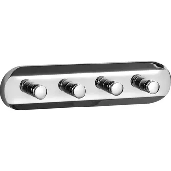 Věšák Aqualine - Nástěnný věšák na ručníky SAMBA 21 cm lesklý chrom