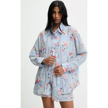 Dámská košile Košile Answear.LAB dámská, modrá barva, relaxed, s klasickým límcem JH3109.iak 50X, vel. S/M