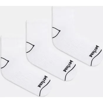 Pánské ponožky Ponožky Timberland 3-pack bílá barva, TB0A6BAQ1001 00X, vel. L