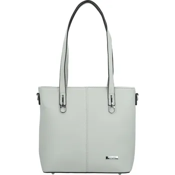 Kabelka Dámská kabelka na rameno světle šedá - Delami Royal Class šedá