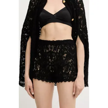 Dámské kraťasy Bavlněné šortky Twinset dámské, černá barva, high waist, 251TS3133 99X, vel. M