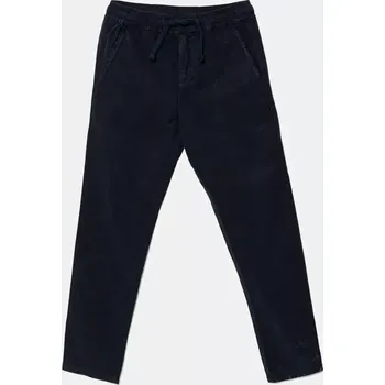 Dámské kalhoty Kalhoty s lněnou směsí pro děti Guess tmavomodrá barva, L5GB03 WHAR0 L5GB03.WHAR0.PPYA 59X, vel. 175