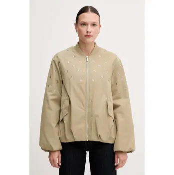 Pánská softshellová bunda Bunda Sisley zelená barva, přechodná, 2ZCRLN05L 81X, vel. S