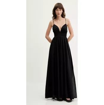 Dámské šaty Bavlněné šaty HUGO 50536456 černá 99X, vel. 38