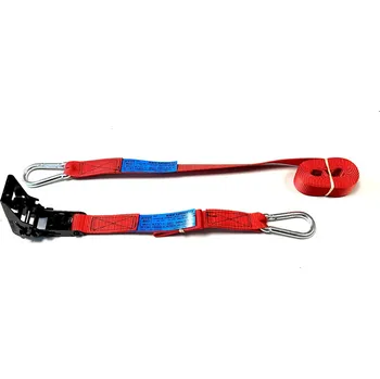 Upínací popruh Upínací pás 230/460kg s karabinami 25A-2-DR-FWK 080, délka kompletu 2 m, barva oranžová, délka pevné části 0,3 m