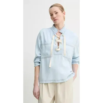 Dámská halenka Džínová blůza MUNTHE FUXALIMA 251100725110 modrá 50X, vel. 34