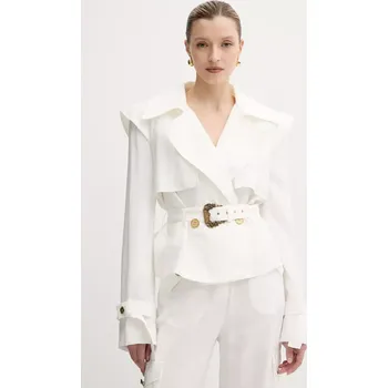 Dámské sako Sako Versace Jeans Couture bílá barva, 78HAS404 N0433 78HAS404.N0433 00X, vel. 34