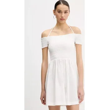 Dámské šaty Bavlněné šaty Tommy Jeans DW0DW20343 bílá 00X, vel. XL