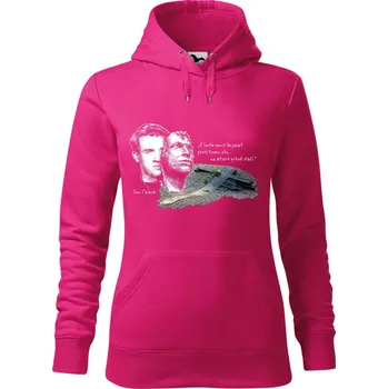 Dámská mikina Mikina - Jan Palach Barva: Purpurová (40), Velikost: M, Střih: Dámské