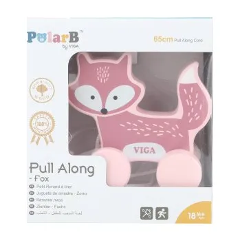 Dřevěná hračka Dřevěná tahačka liška