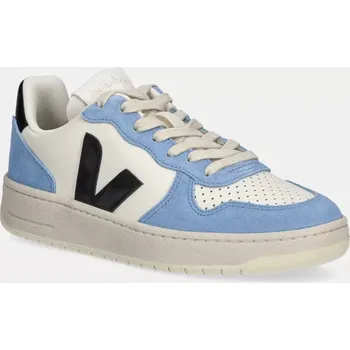 Pánské tenisky Kožené tenisky Veja V-10 Prime modrá barva, VI0220503A 55X, EUR 38