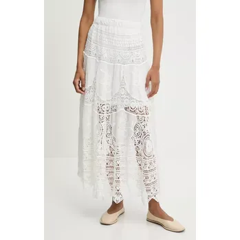 Dámská sukně Bavlněná sukně Answear.LAB bílá barva, maxi, áčková 14256.iak 00X, vel. S/M