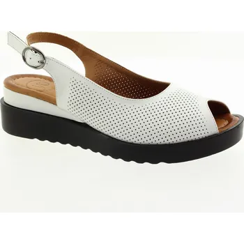 Dámské sandále YO BY SHOEMAKER Dámské bílé kožené sandály 037-738-02-WHITE-255 Velikost 40