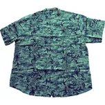 Pánská košile vojenská khaki bez límečku s krátkým rukávem 6XL - 8XL Maxfort ODE-MAX-2277500 - 8XL