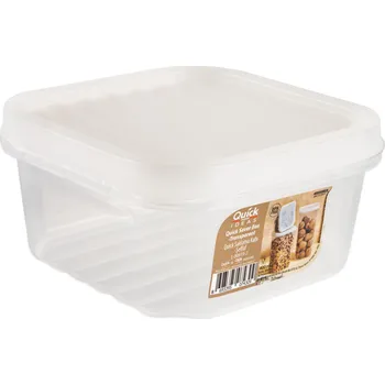 Dóza na potraviny Dóza plastová nízká transparentní 400ml