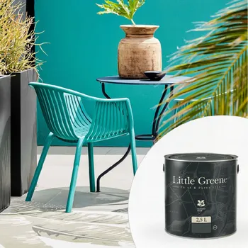 Olej na dřevo Little Greene Barva na kovový nábytek - Matná akryl 2,5L - Intelligent Exterior Eggshell Vyberte odstín:: Olive Oil (83)