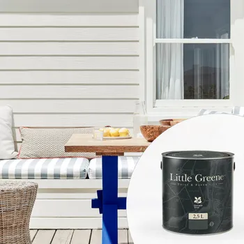 Olej na dřevo Little Greene Barva na terasu - Matná - 2,5L - Intelligent Exterior Eggshell Vyberte odstín:: Olive Oil (83)