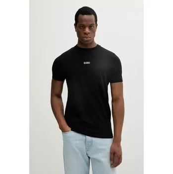 Pánské tričko Bavlněné tričko Karl Lagerfeld pánské, černá barva, s potiskem, 552224.755031 99X, vel. XXL