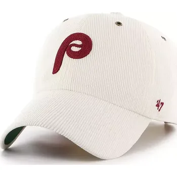 Kšiltovka Kšiltovka 47 brand MLB Philadelphia Phillies béžová barva, s aplikací, B-TCDCU19IWS-SS B.TCDCU19IWS.SS 01X, vel. ONE SIZE