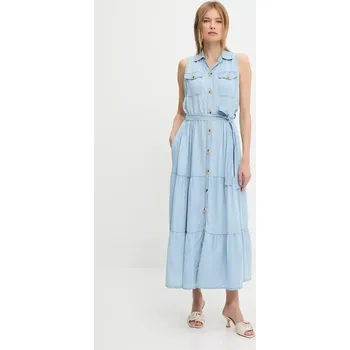 Dámské šaty Šaty Answear.LAB modrá barva, maxi CA2811.P.HWK 55X, vel. L